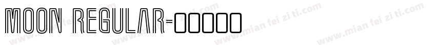 moon regular字体转换